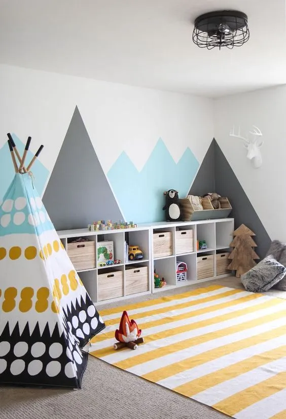 Quarto infantil sem bagunça.