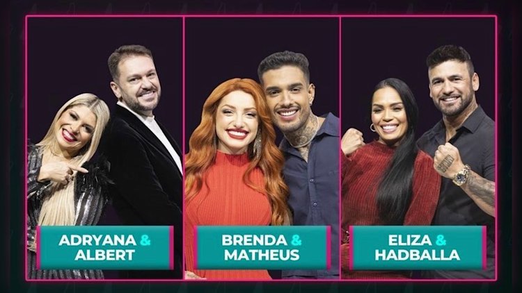 Power Couple, Albert e Adryana, Brenda e Matheus, Eliza e Hadballa
