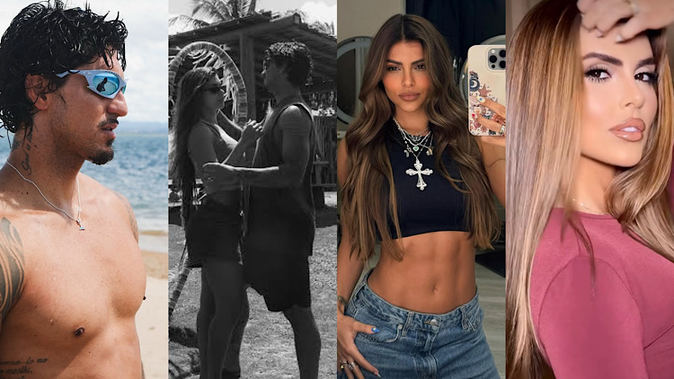Isabella Arantes trabalha no Domingo Legal, do SBT. Antes de assumir romance com Gabriel Medina ela chegou a ficar noiva de Zé Felipe, lá em 2019.