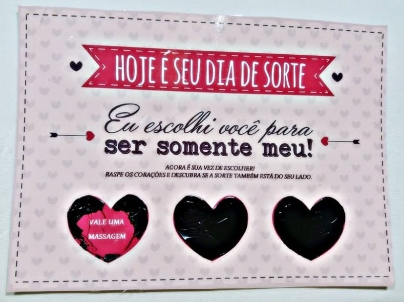 Raspadinha do amor, passo a passo de dia dos namorados.