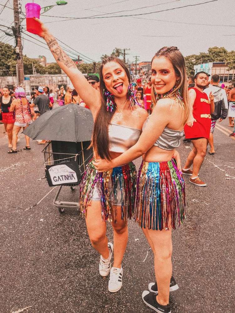 Opção de look para bloco de Carnaval