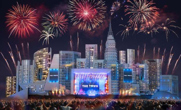 foto de palco festival the town