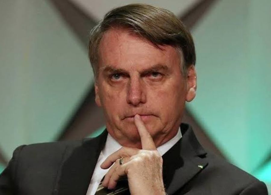 O presidente Jair Bolsonaro no Jornal Nacional hoje