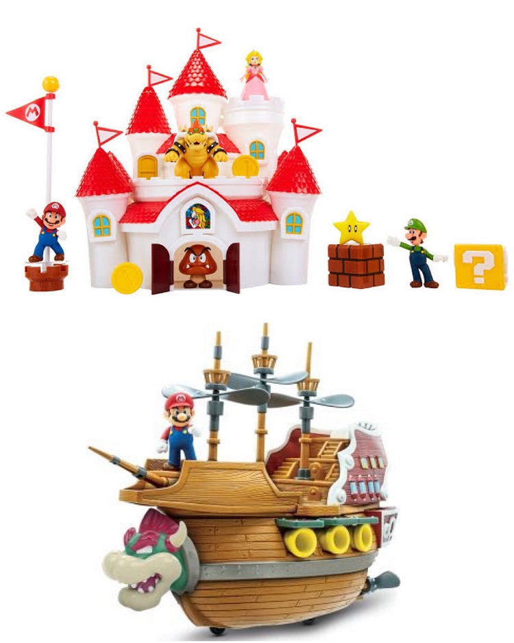 Brinquedos da Candide com personagens de Mario para Dia das Crianças