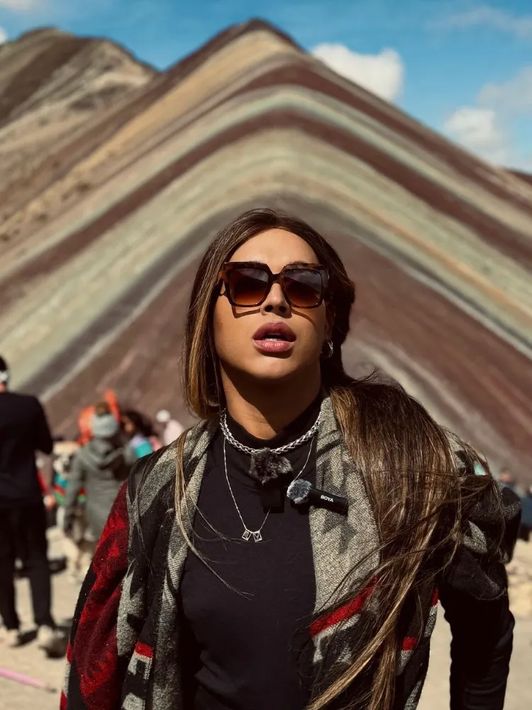 Sheyla Christina ocm roupas de frio na Montaña Winikunka