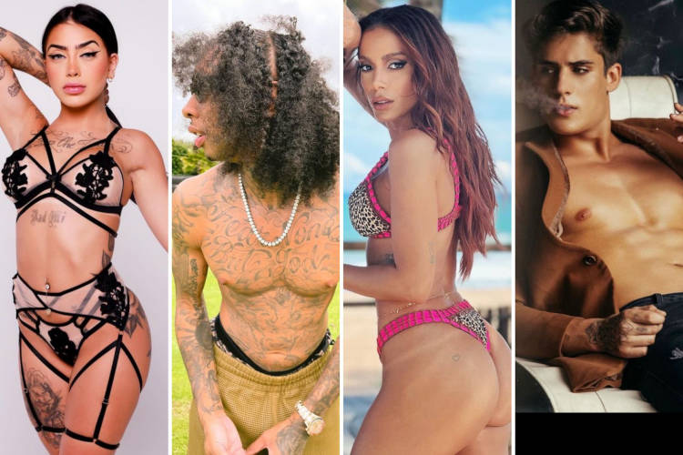 MC Mirella, Tyga, Anitta e Tiago Ramos