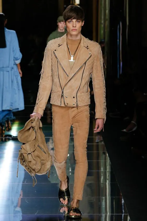 Círculo Cromático pra homens - Looks tom sobre tom - Balmain ss17