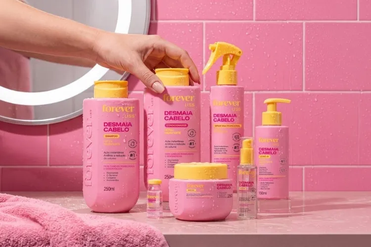 Linha Desmaia Cabelo da Forever Liss, um dos lançamentos de beleza de setembro de 2026