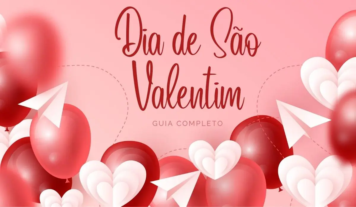 Foto com desenho de corações, balões e aviões de papel.
