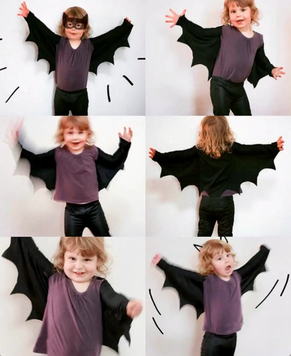 Capas de Halloween morcga infantil