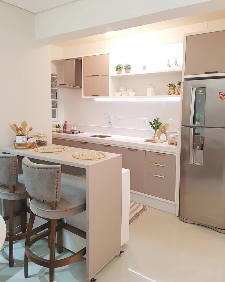 Cozinha com bancadas