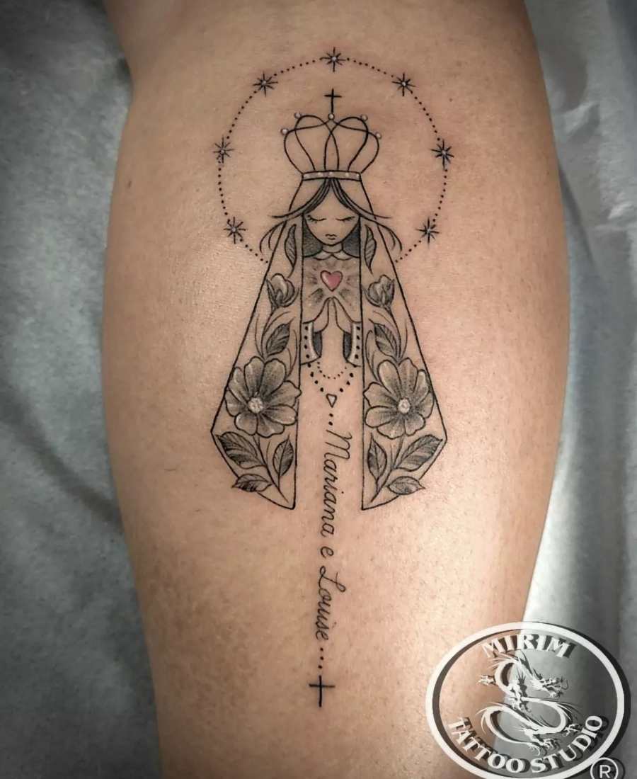 Foto de tattoo de Nossa Senhora de Aparecida.