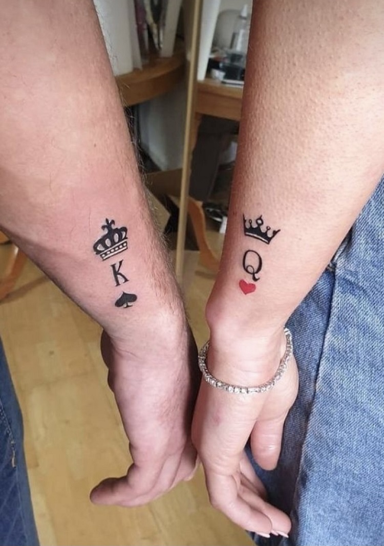 tattoo de rei e rainha 