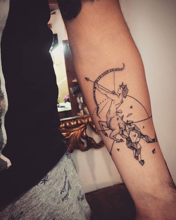 Tatuagem de signo de capricórnio