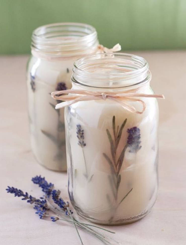Vela de lavanda.
