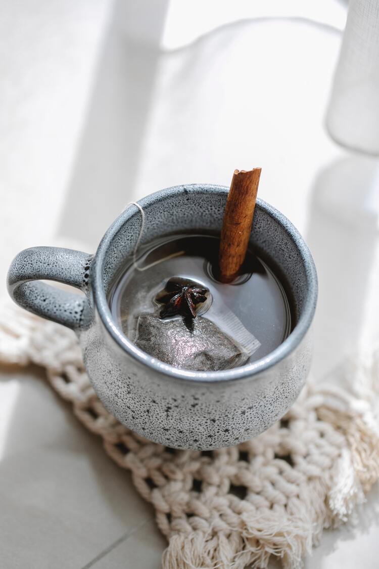 Chá de canela.