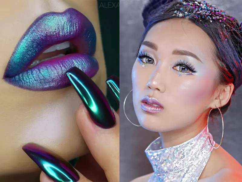 looks de carnaval holografico