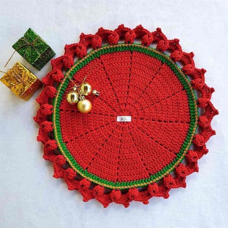 Decoração para mesa de natal.