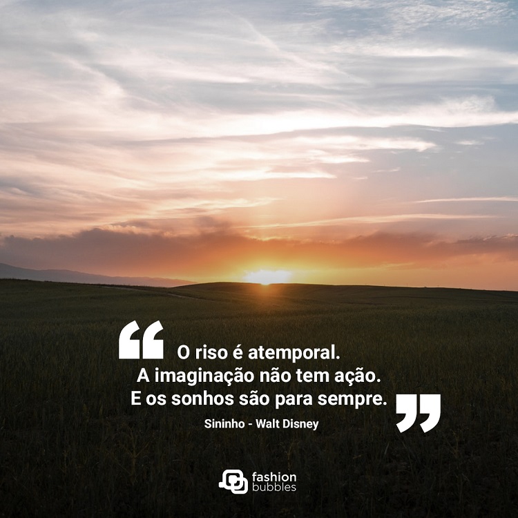 Mensagem do filme da Disney Sininho