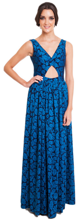 Vestido de festa azul Carina Duek - Closet-me