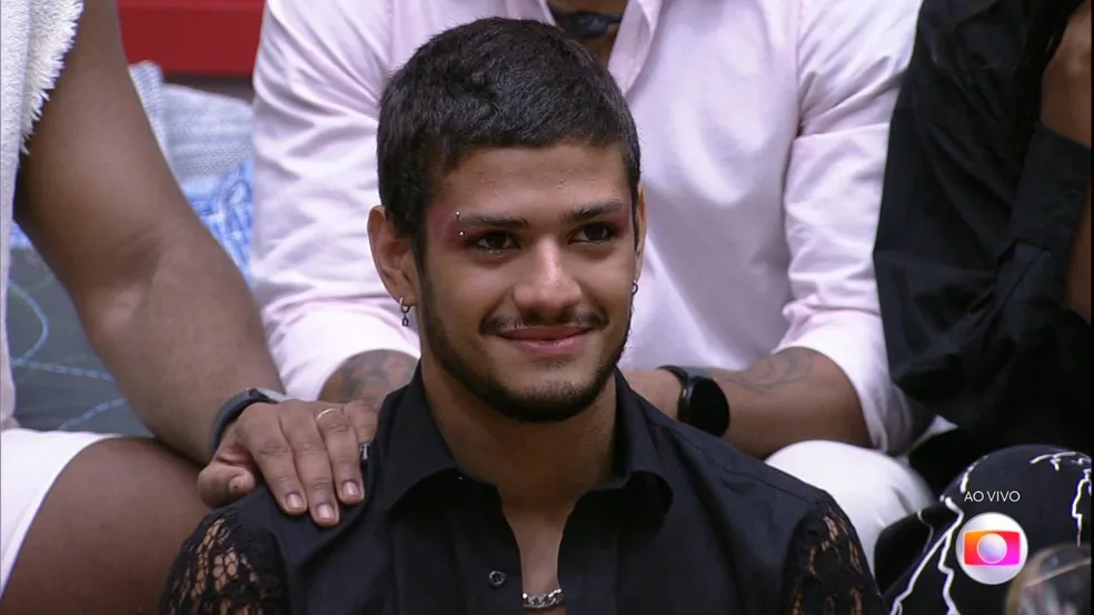 imagem Gabriel Santana sendo eliminado no 11º Paredão do BBB 23