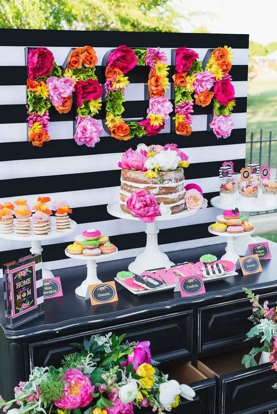 Painel de brunch para Dia das Mães