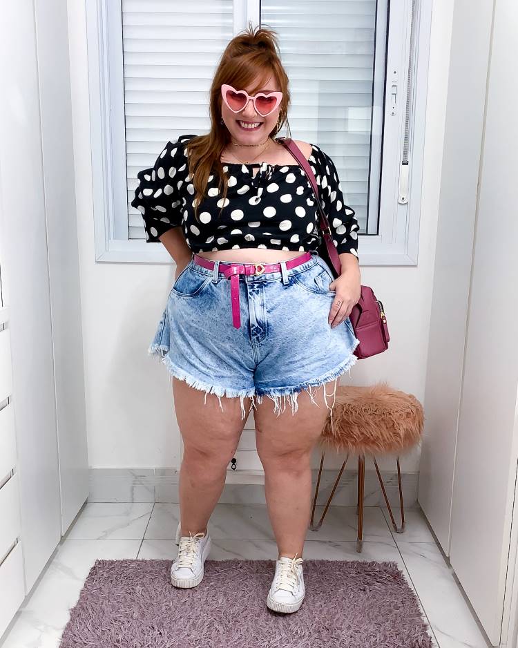 Looks com short jeans cintura alta