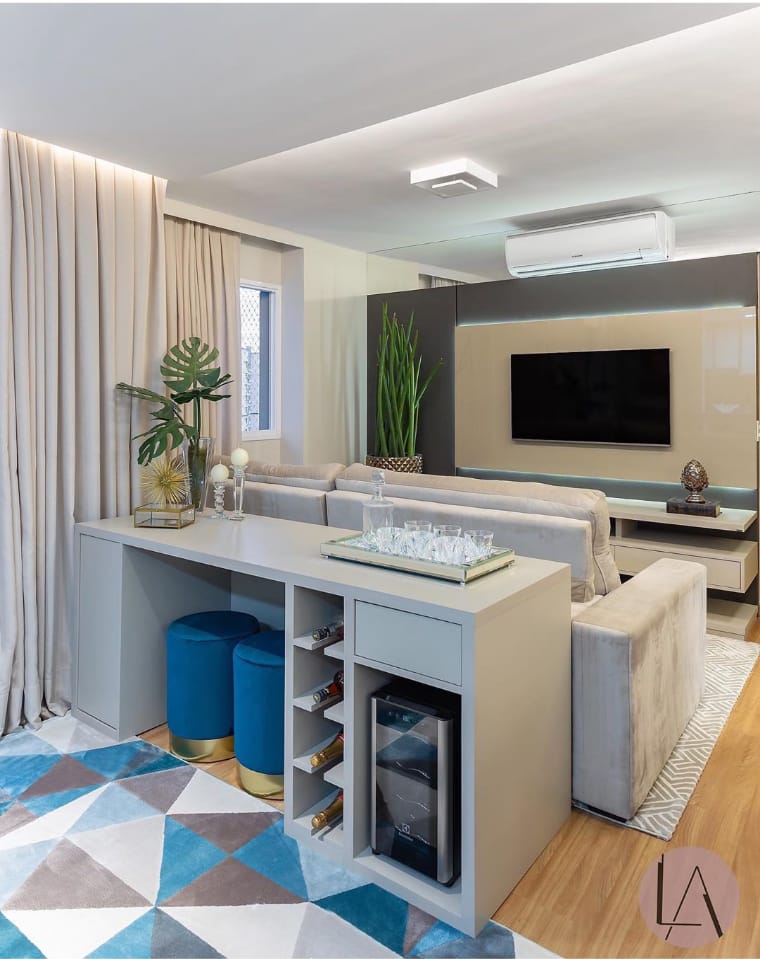 Sala com barzinho