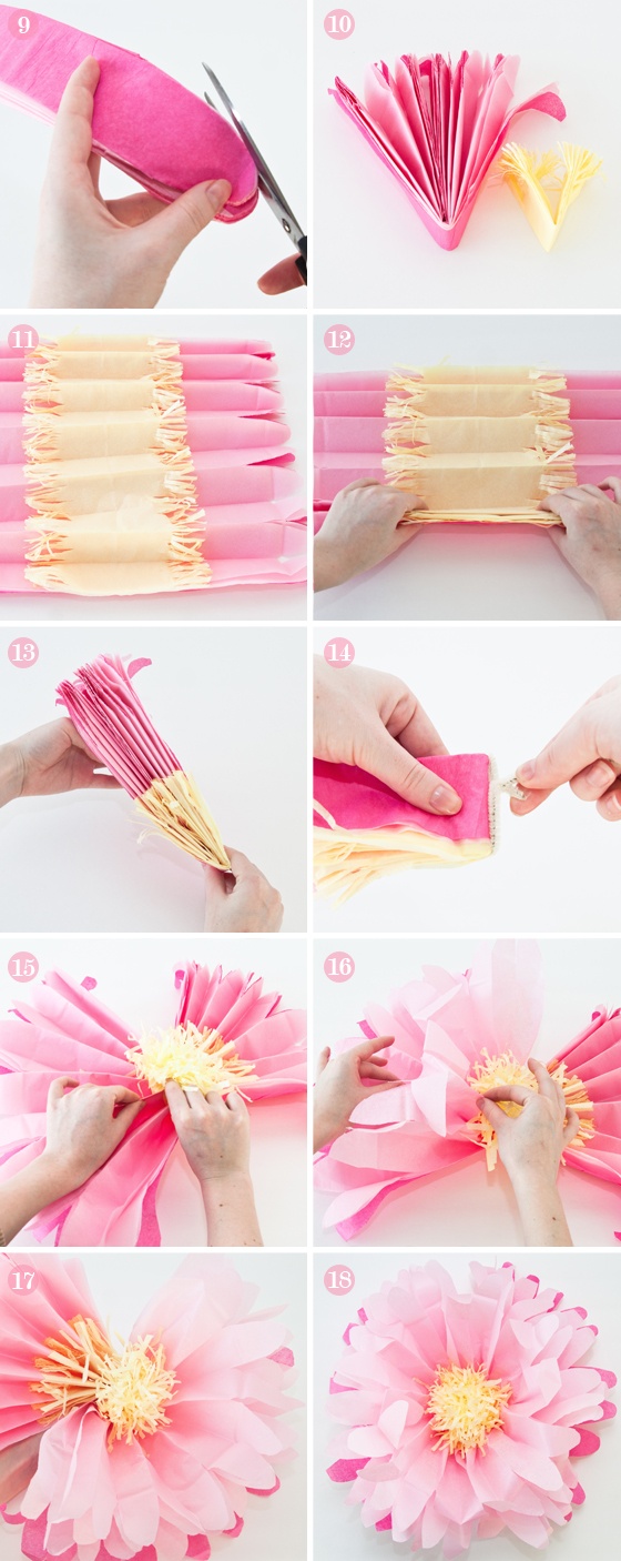 Festas Juninas Como fazer flores em papel seda e pompons para decoração das festas de São João