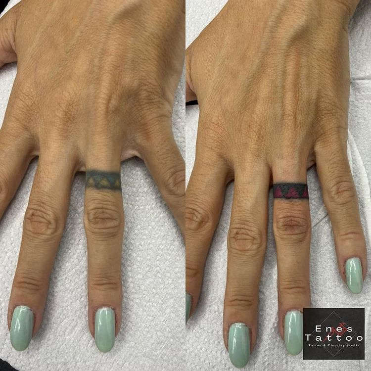 tatuagens imitando anéis