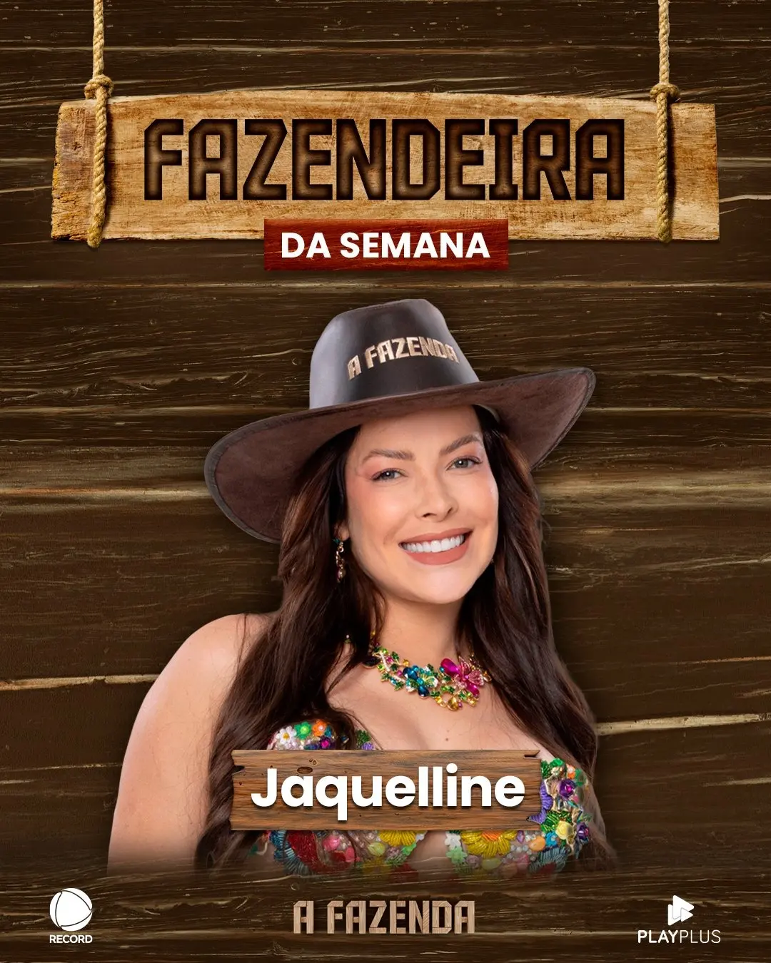Pela segunda vez, Jaquelline vence Prova do Fazendeiro