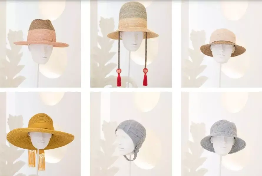 Modelos de chapéu da coleção verão de Fiona Bennett