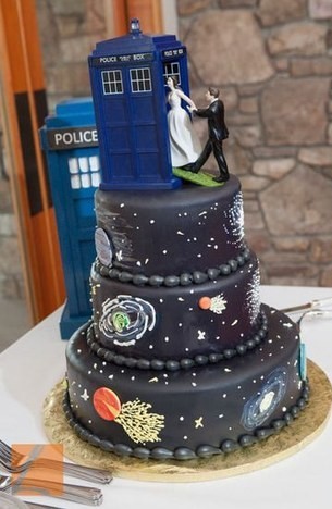 Casamento Geek - a Tardis nave espacial com formato de cabine policial - sci-fi Doctor Who