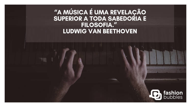 Frase de Beethoven para usar no dia do músico