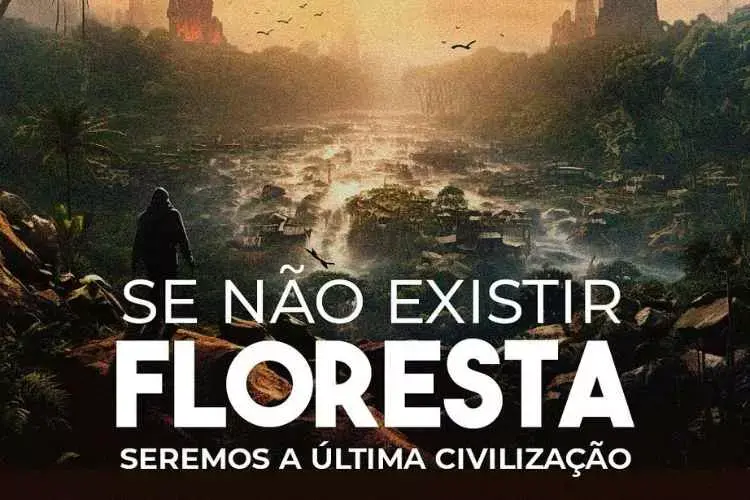 Mensagem de Somos Guardiões sobre a proteção das florestas