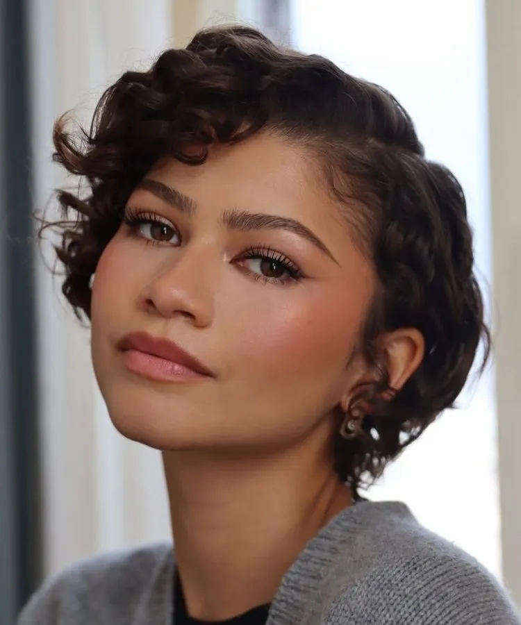 Trixie cut de Zendaya, um dos cortes de cabelo tendência para 2026