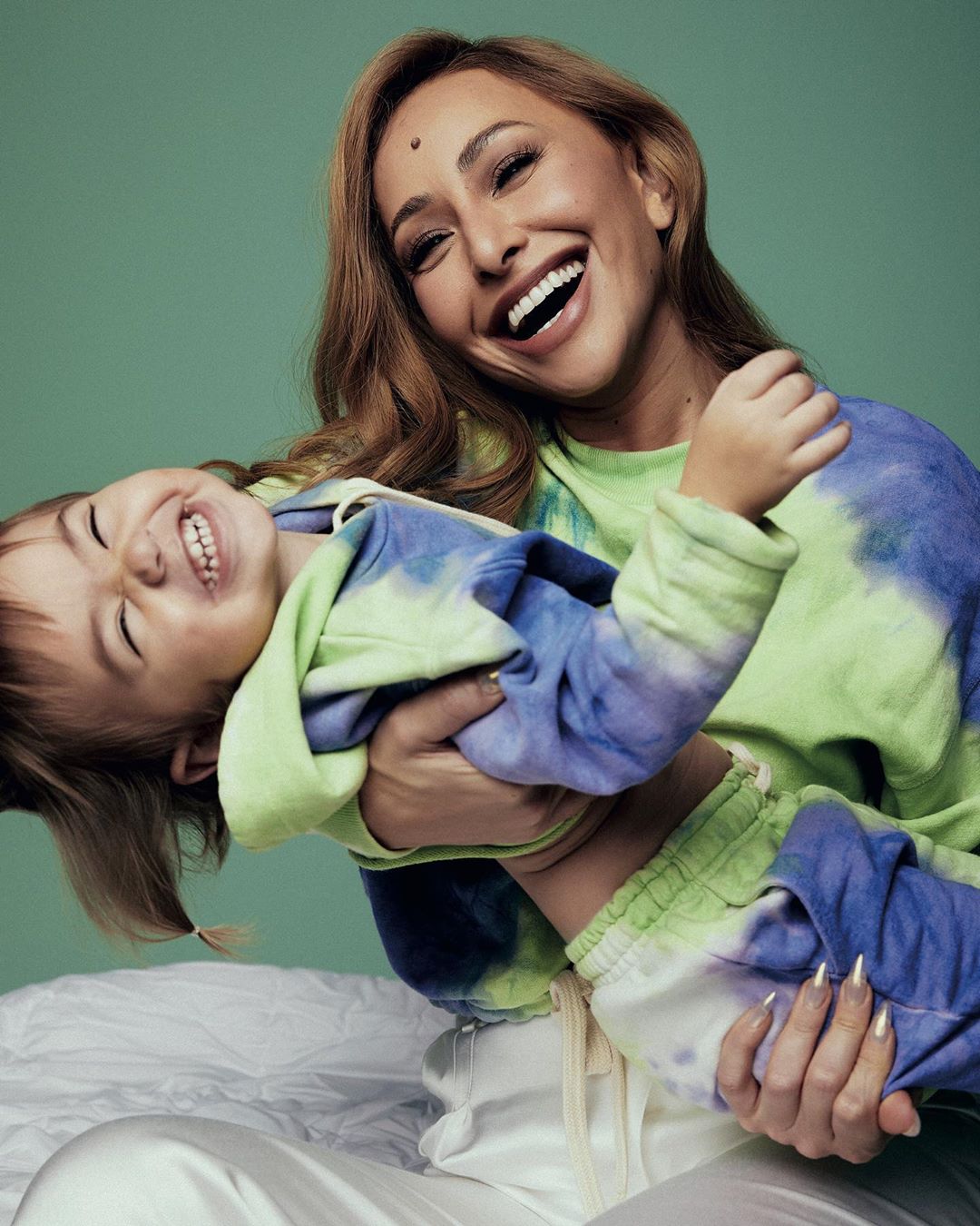Sabrina e Zoe sorridentes