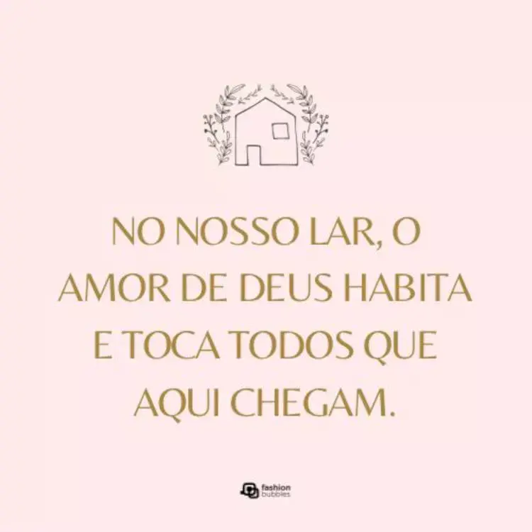 Casa mensagem de deus