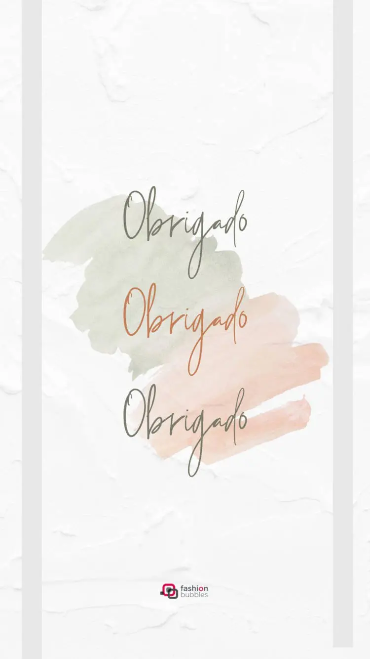 Frase para agradecer Cartão virtual de fundo marmorizado claro, aquarela rosa e cinza, e três "obrigada"