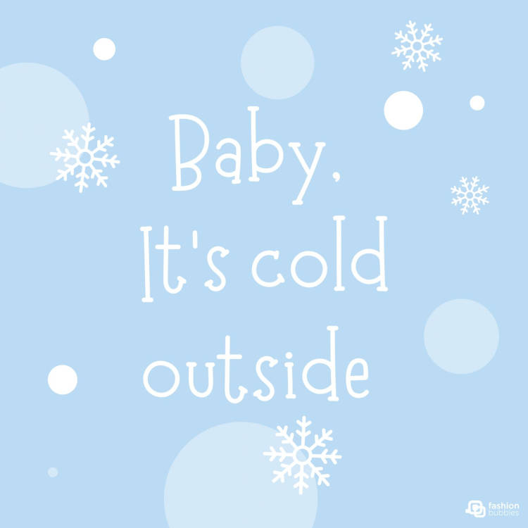 Frase em inglês de inverno