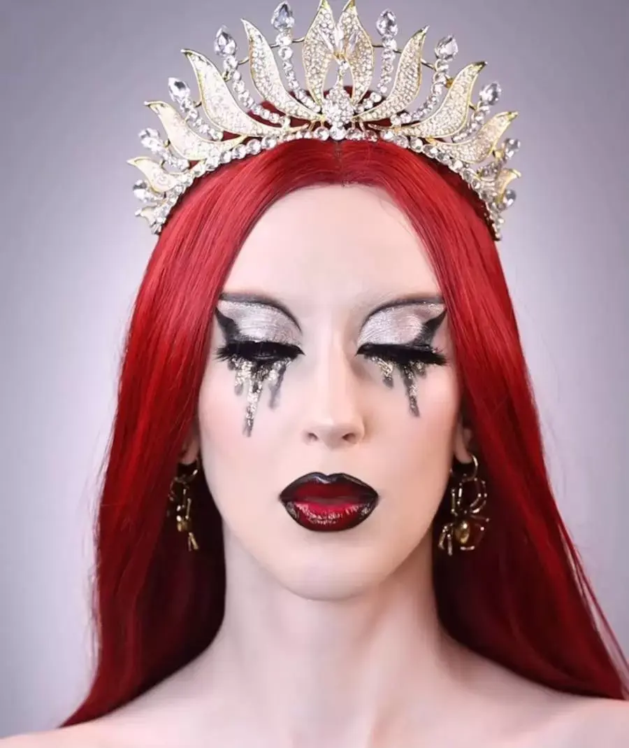 Foto da Maquiagem de Deusa da Renata Santti para o Halloween