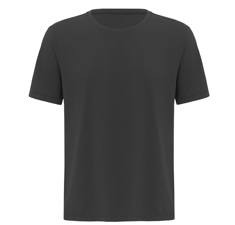 Camisa lisa preta para esportes