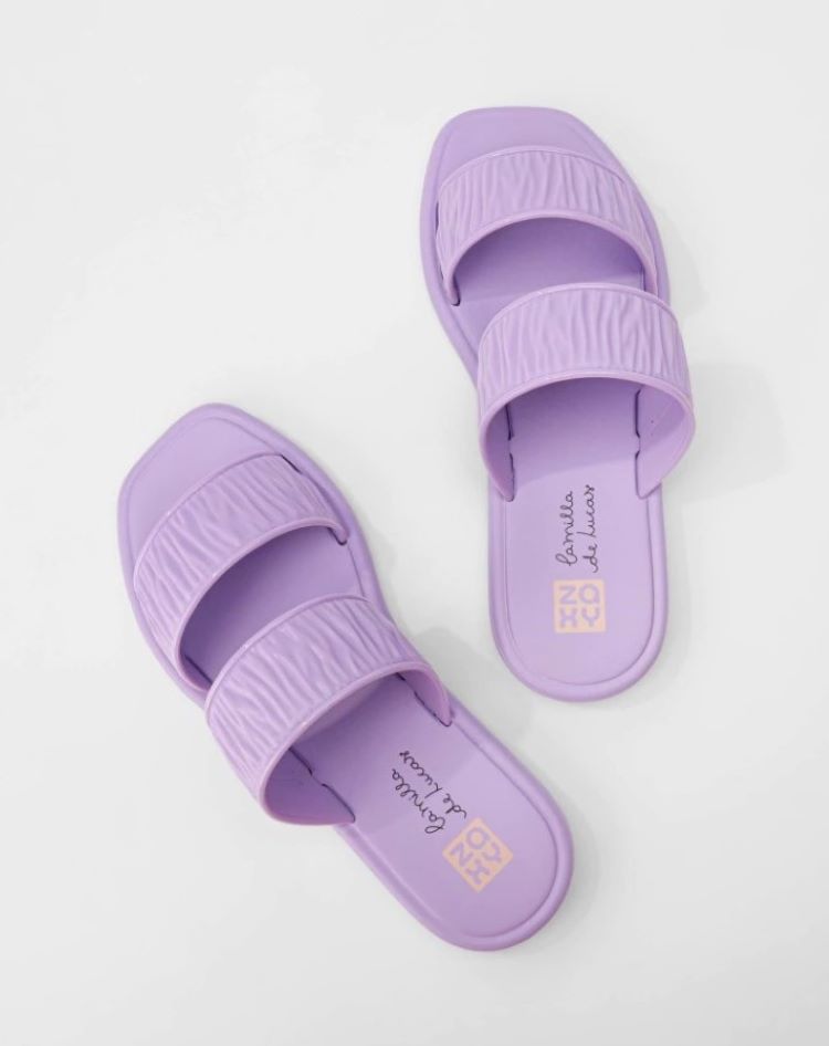 coleção Zaxy Camilla de Lucas: Frescor Slide lavanda coleção Zaxy Camilla de Lucas