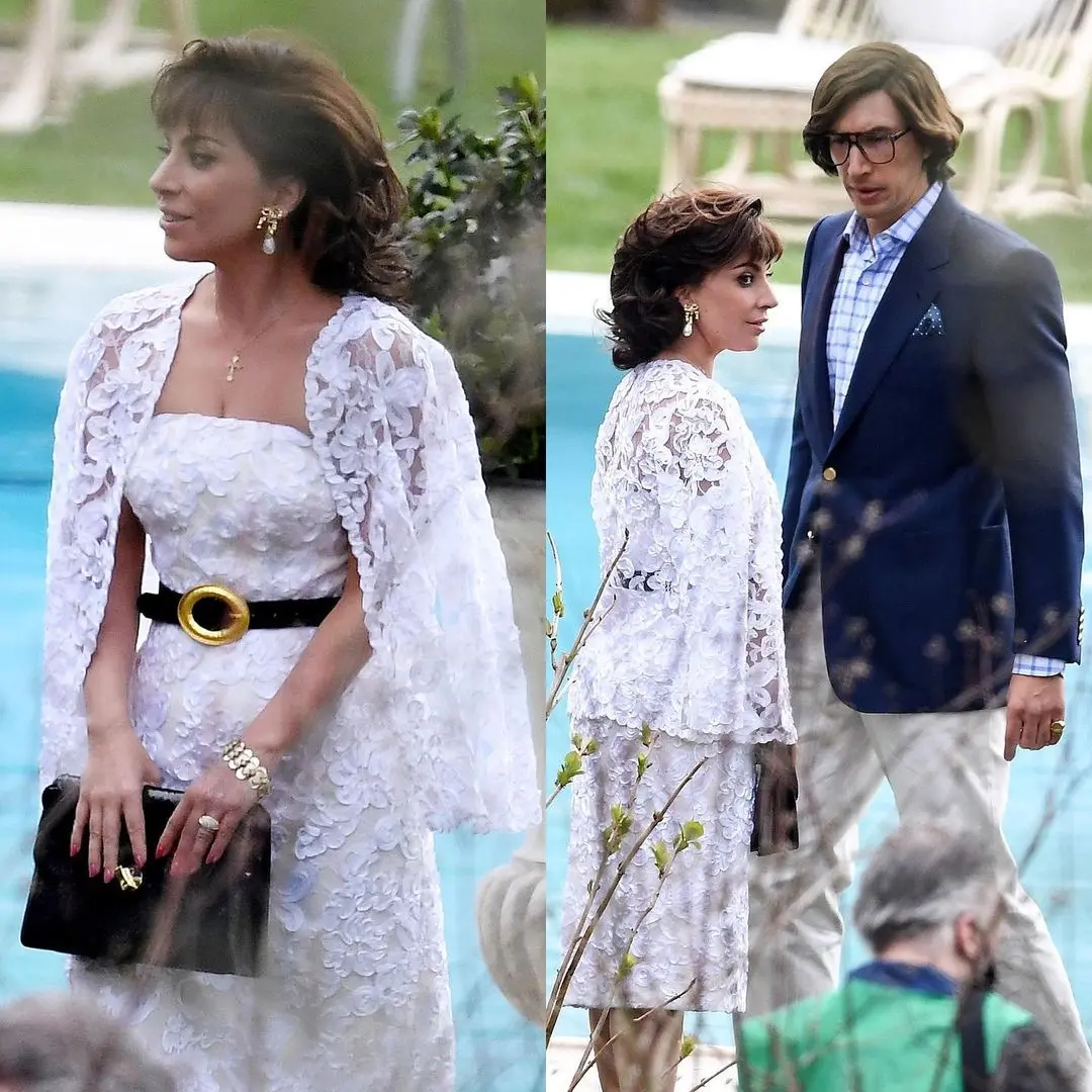 Lady Gaga e Adam Driver no filme da gucci