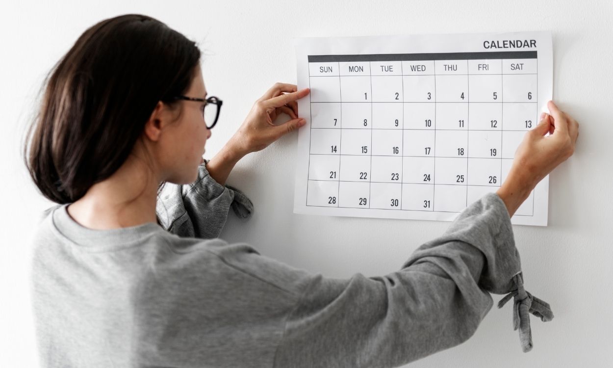 Imagem de um calendário editorial.