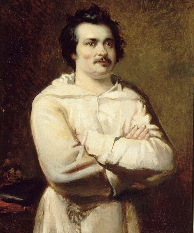 Retrato de Balzac por Maxime Dastugue (1851-1909), após um original de Louis Boulanger exposto no Salão de 1837. Versalhes, castelos de Versalhes e Trianon. MV6394.