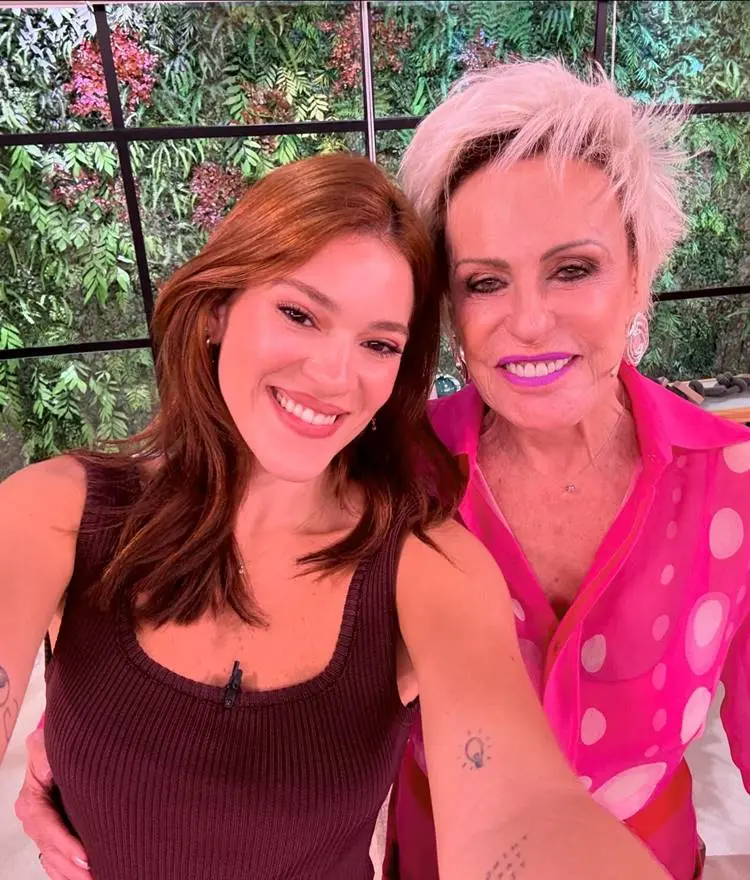 Ana Clara e Ana Maria, apresentadoras, no Mais Você