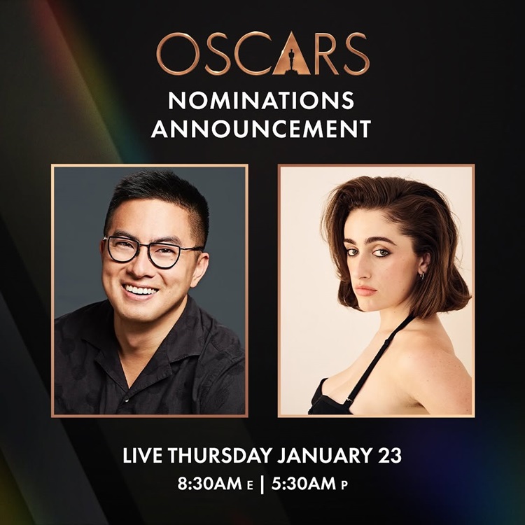 Foto do anúncio da revelação da lista de indicados do Oscar 2025