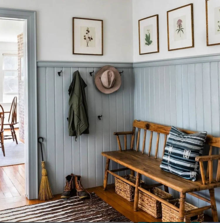Hall de entrada com decoração Feng Shui.