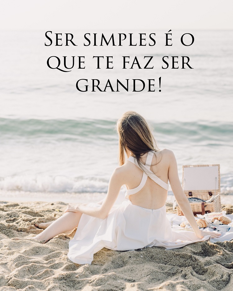 Foto com frase